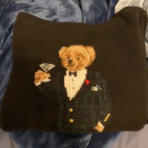 Ralph Lauren martini bear hooded sweater